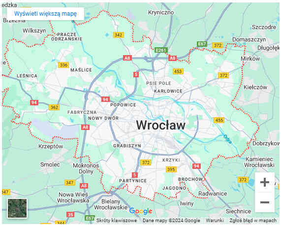 warsztaty dla dzieci z dojazdem Wrocław mapa